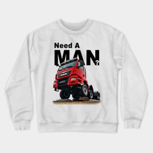 Need MAN TGS 41.480 8x8 Black - Trucknology Days Crewneck Sweatshirt